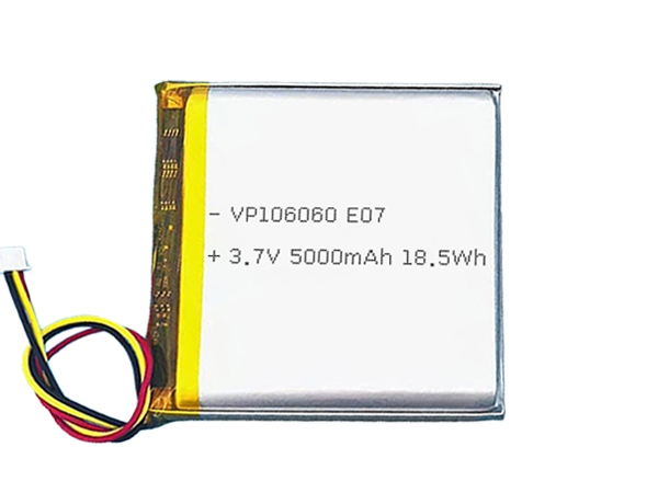 106060 3.7V 5000mAh 18.5Wh Li Polymer Rechargeable Battery