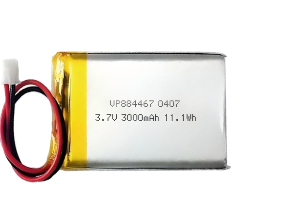 884467 3.7V 3000mAh 聚合物可充电电池