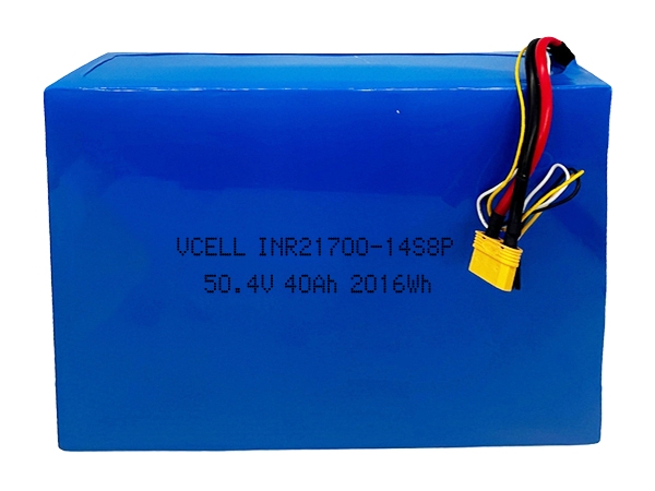 50.4V 40Ah 21700 Rechargeable Lithium Ion Battery