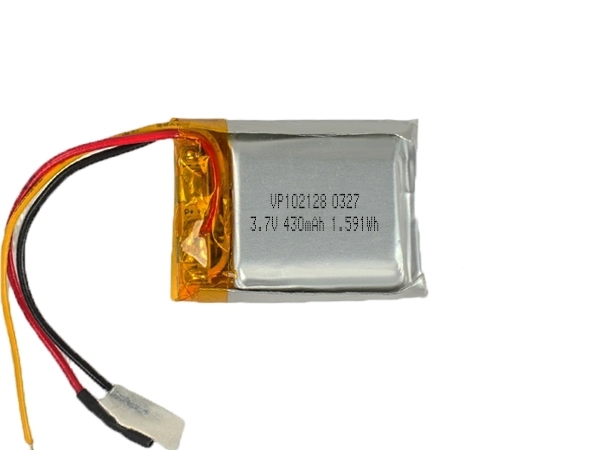 102128 3.7V 430mAh Lithium Polymer Rechargeable Battery