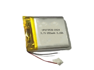 3.7V 073538 850mAh Rechargeable Lipo Battery With PCM