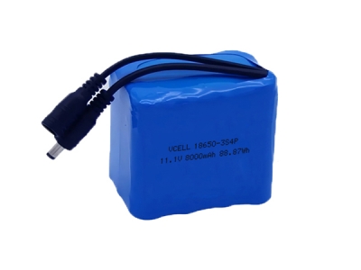 12V 8Ah 18650 3S4P Rechargeable Lithium Ion Battery Pack