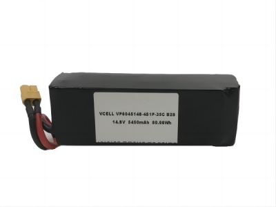 14.8V 5450mAh 4S1P 35C LiPO Battery Pack
