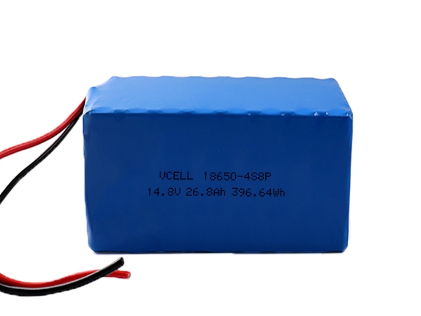 14.8V 26.8Ah 4S8P 18650 Rechargeable Lithium Battery