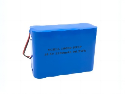 18.5V 5200mAh 5S2P 18650 Lithium Ion Battery Pack