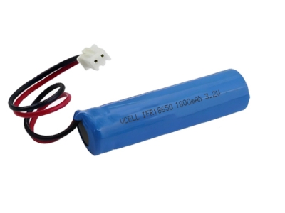 3.2V 1800mAh IFR18650 LiFePO4 Rechargeable Battery For Emergency Lights