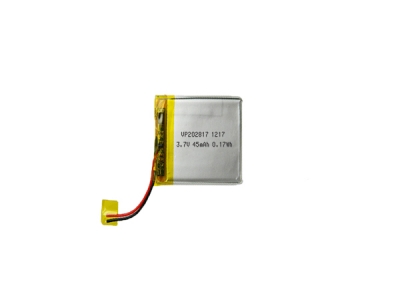 202817 3.7V 45mAh LiPo Rechargeable Battery For Earbuds