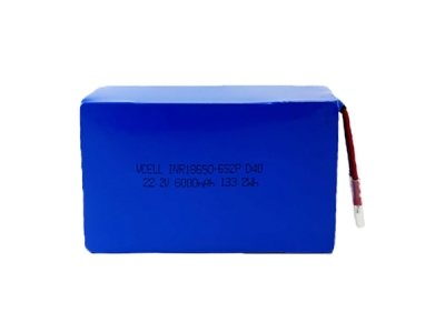 22.2V 6000mAh 6S2P 18650 Lithium-Ion Battery Pack