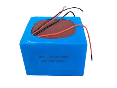 24V 27Ah 7S9P 18650 Lithium Ion Battery With BMS