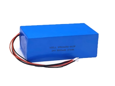 24V 9Ah 8S3P IFR26650 Lifepo4 Rechargeable Battery For Kids Ride Toys