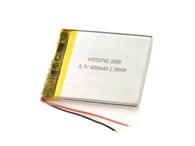 3.7V 420mAh 253741 Rechargeable Li-Polymer Battery