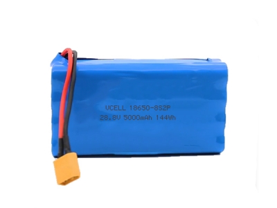 29.6V 5000mAh 8S2P 18650 Li Ion Battery Pack