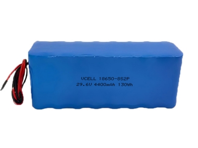 29.6V 4400mAh 8S2P 18650 Rechargeable Li-Ion Battery