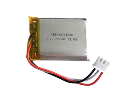3.7V 3750mAh 844864 Lithium Polymer Battery With Connector