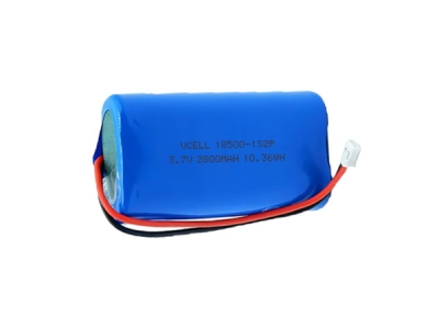 3.7V 2800mAh 18500 1S2P Lithium Ion Battery Pack