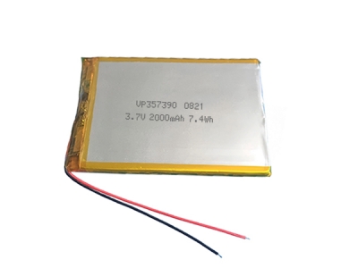 357390 3.7V 2000mAh Lipo Rechargeable Battery For Electronic Devices
