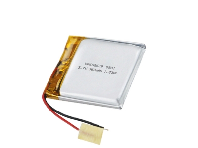 602629 3.7V 360mAh Lipo Battery