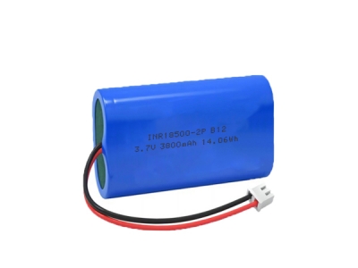 3.7V 3800mAh INR18500-2P Rechargeable Li-Ion Battery With PCM
