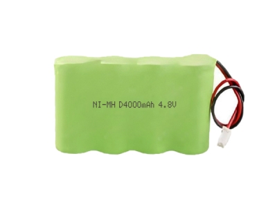 4.8V D4000mAh Ni-mh Rechargeable Battery Pack For Emergency Light