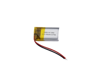 401119 3.7V 100mAh Lipo Rechargeable Battery For Bluetooth Device
