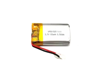 501525 3.7V 150mAh 锂聚合物可充电电池,带插头