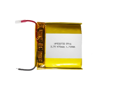 532732 3.7V 470mAh LiPo Rechargeable Battery With PCM