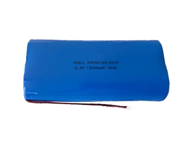 6.4V 15Ah IFR32140 2S1P Rechargeable Lifepo4 Battery Pack