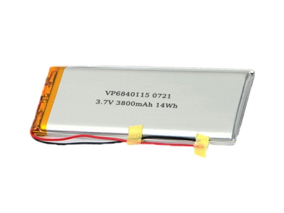 3.7V 3800mAh VP6840115 Lithium Polymer Battery With PCM