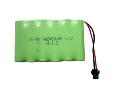7.2V AA 2400mAh 6S1P Rechargeable NI-MH Battery Pack
