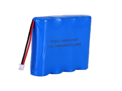 7.4V 7000mAh Rechargeable 18650 Lithium-Ion Battery Pack