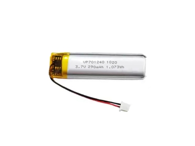 3.7V 290mAh 701240 Rechargeable Lithium Polymer Battery For Road Power Meter