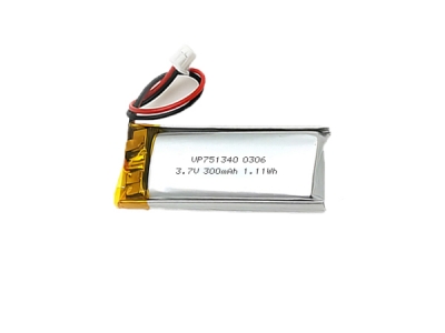 751340 3.7V 300mAh Rectangular Rechargeable Lipo Battery