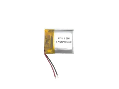 3.7V 210mAh 751818 Rechargeable Lithium Polymer Battery