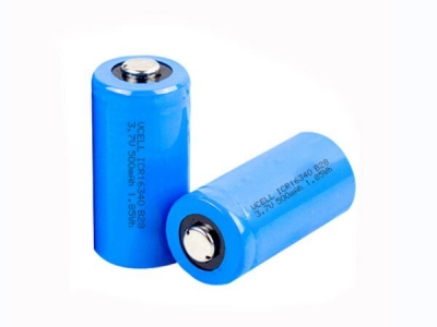 ICR16340 3.7V 500mAh Li-Ion Battery