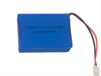 3.7V 2600mAh 9.62Wh VP763448-2P Li-Polymer Battery