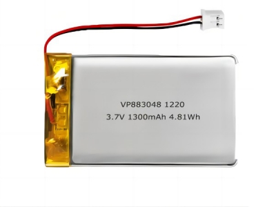 VP883048 3.7V 1300mAh Rechargeable LiPo Battery With PCM