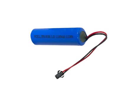 3.2V 1100mAh IFR18500 Rechargeable LiFePo4 Battery With PCM