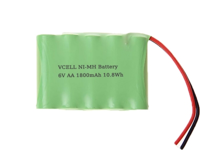 6V AA 1800mAh 5S1P Rechargeable NiMH Battery Pack