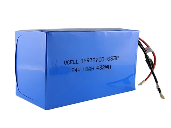 24V 18Ah 8S3P 32700 LiFePo4 Battery