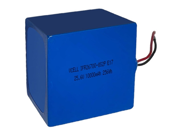 25.6V 10000mAh Solar LiFePO4 Battery Pack