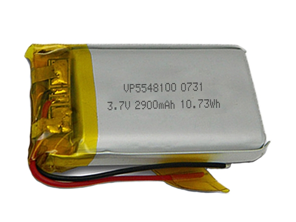 5548100 3.7V 2900mAh Rechargeable Lithium Polymer Battery