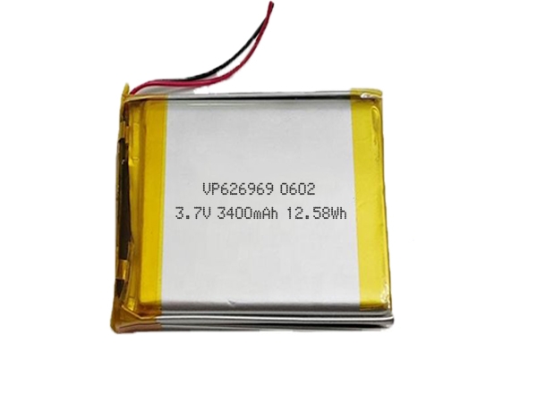 626969 3400mAh 3.7V Lithium Polymer Battery With PCM