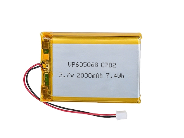 LiPO 605068 3.7V 2000mAh Rechargeable Battery
