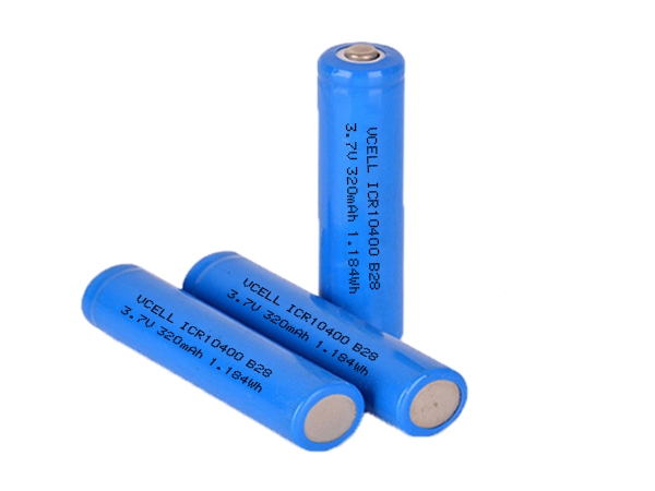 ICR10400 3.7V 320mAh 锂离子充电电池
